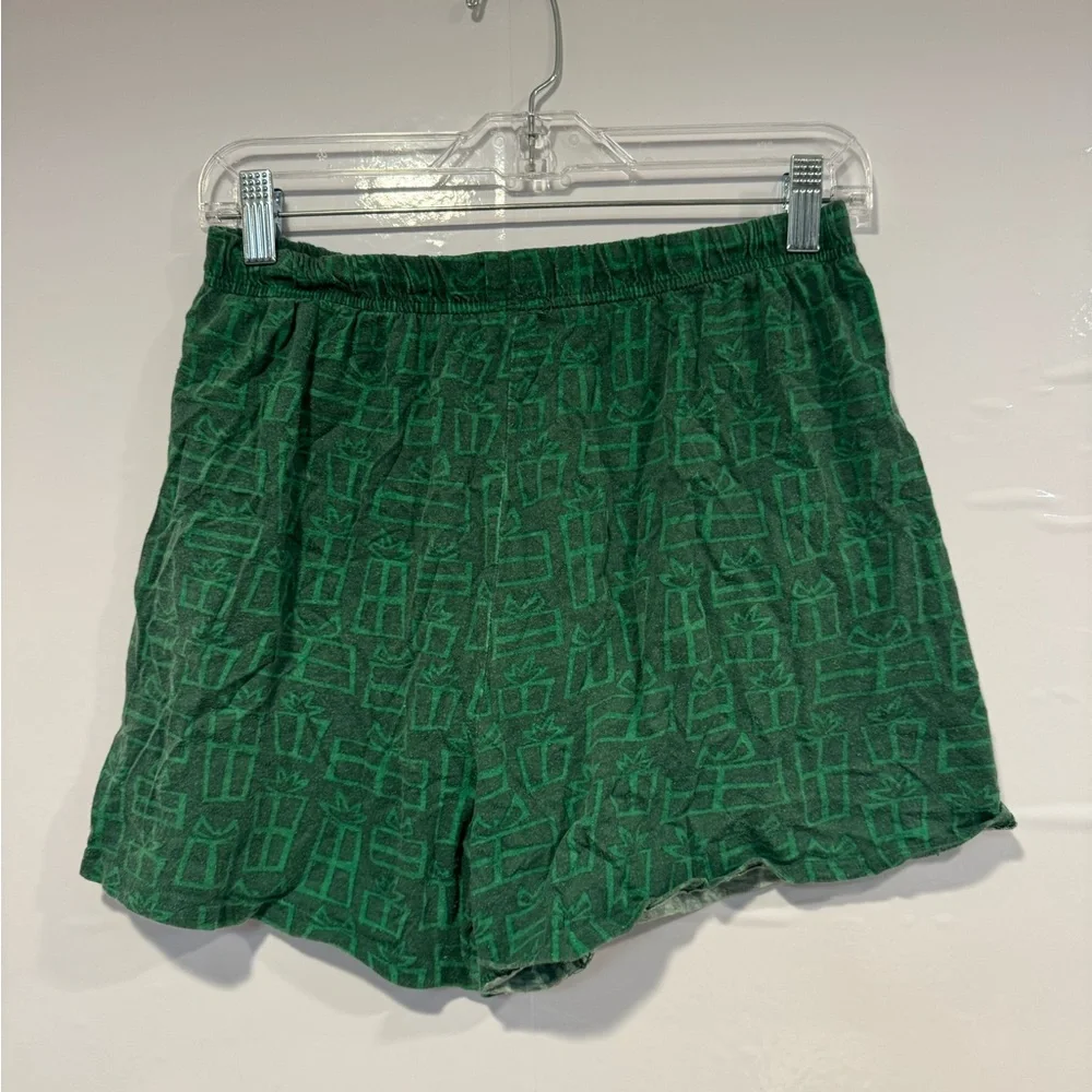 Green Smurf Christmas Papa Smurf‎ Graphic Shorts